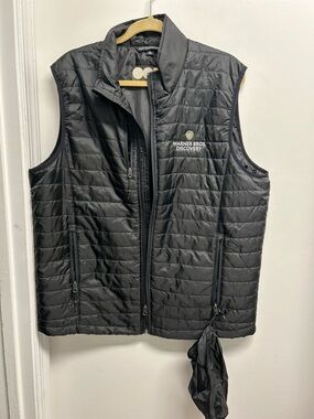 Warner Brothers Discovery 100th Anniversary Black Quilted Packable Vest